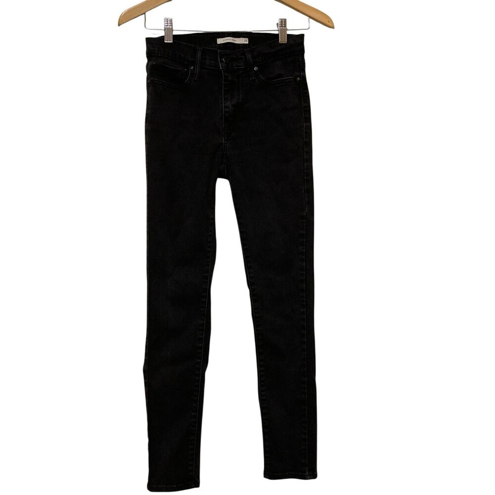 Levi's Slimming Skinny Denim Jeans Women Size 26 X 28 Black‎